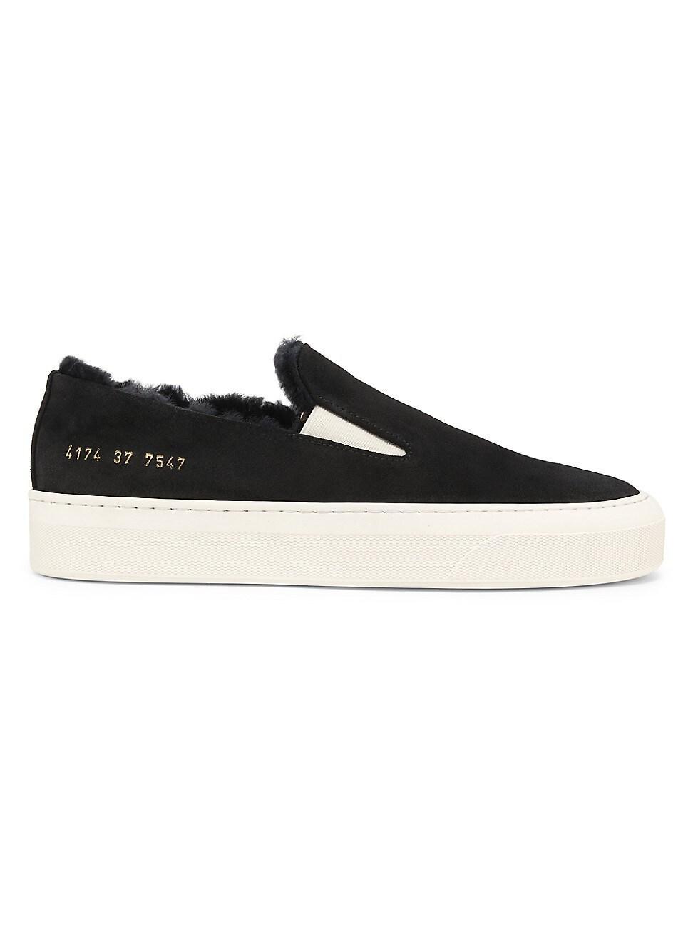 Womens Suede Slip-On Sneakers Product Image