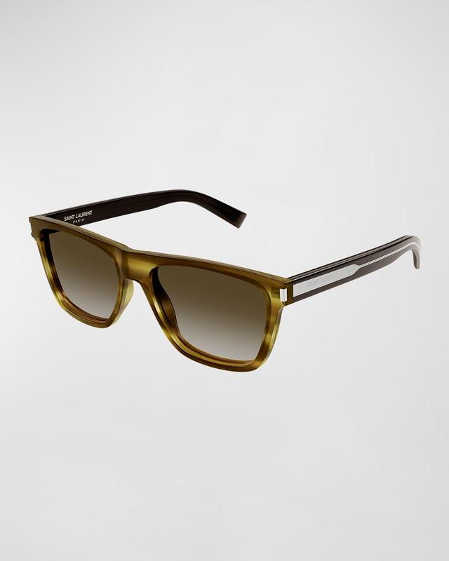 Mens SL 619 Acetate Rectangle Sunglasses Product Image