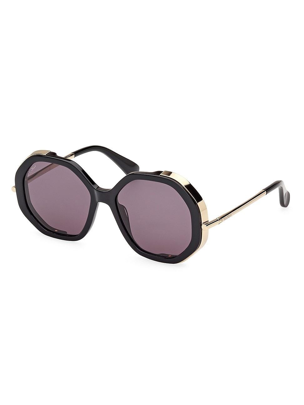 Womens D107 55MM Geometric Sunglasses Product Image