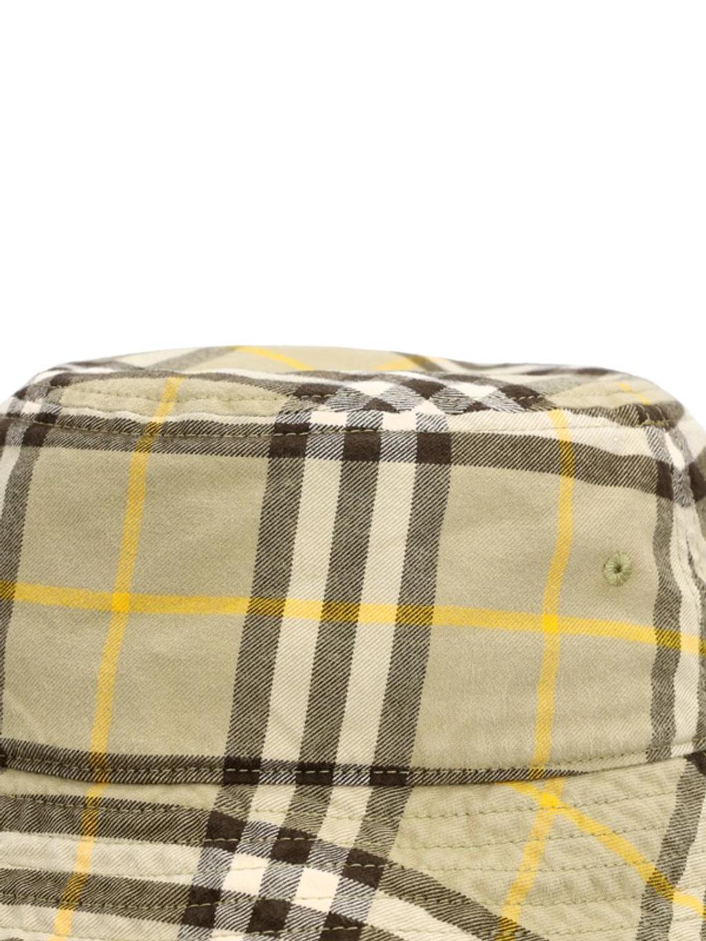 Archive Check Cotton Bucket Hat In Hunter Product Image