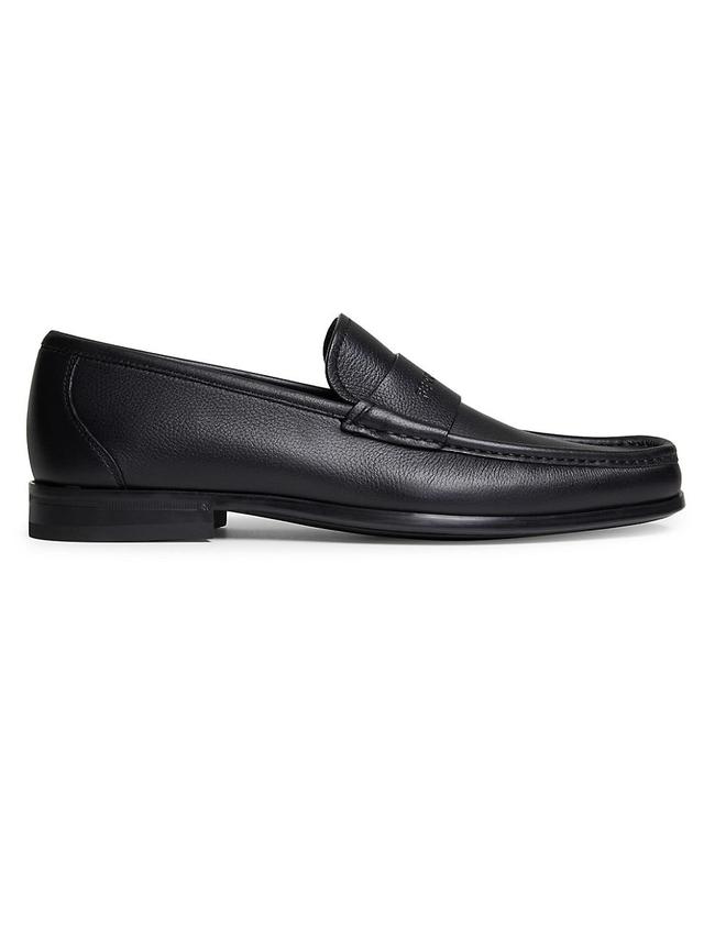 Mens Dupont Logo-Embossed Leather Loafers Product Image