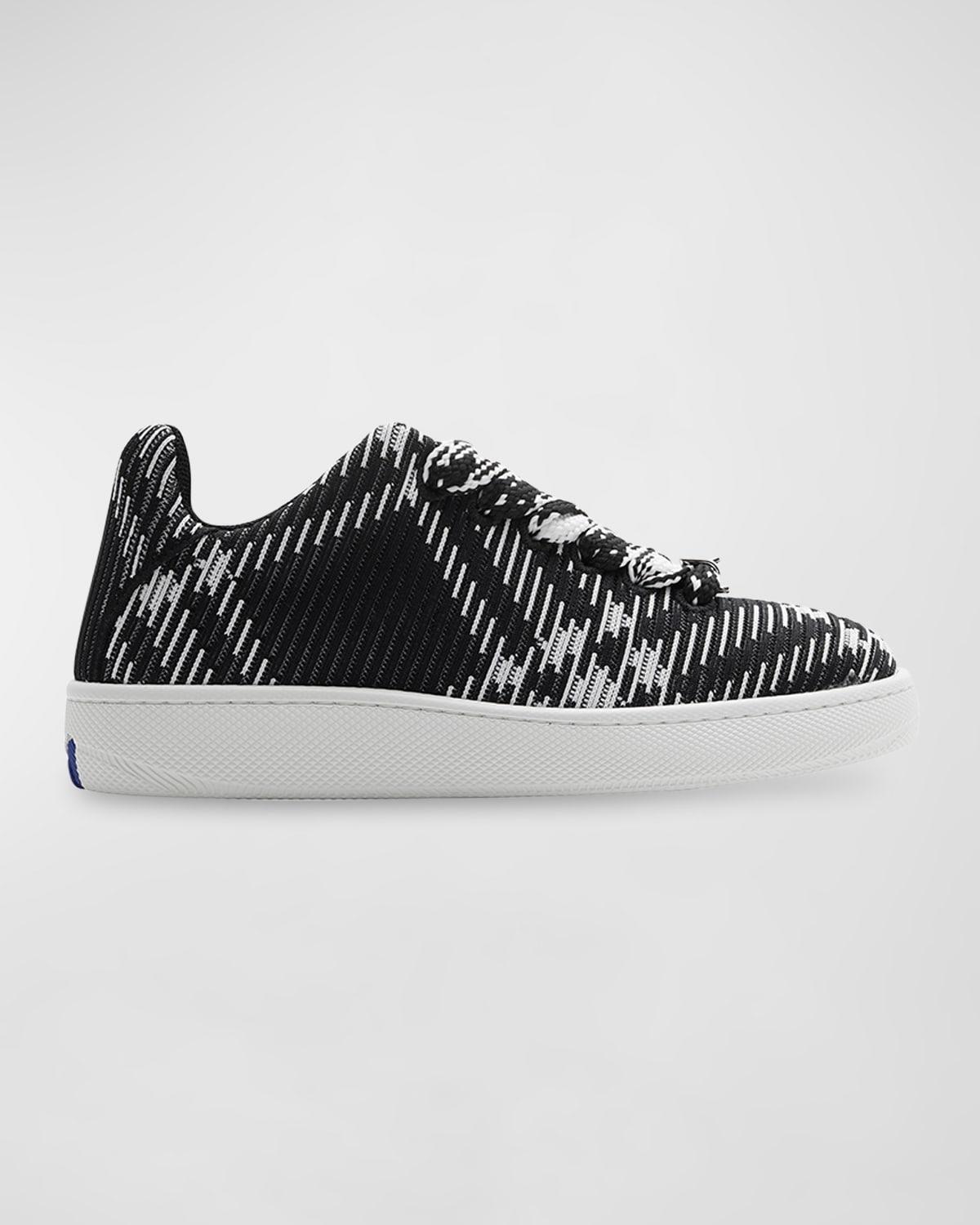 Womens Check Knit Box Sneakers Product Image