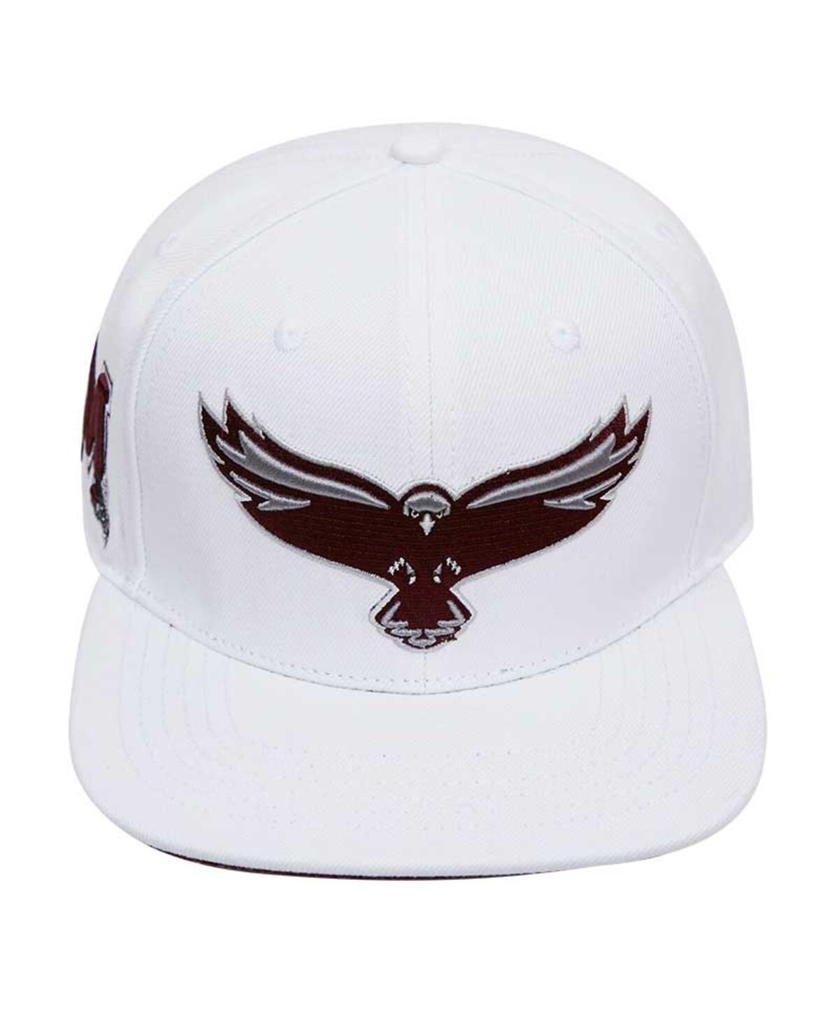 Mens Pro Standard White Maryland Eastern Shore Hawks Mascot Evergreen Wool Snapback Hat Product Image