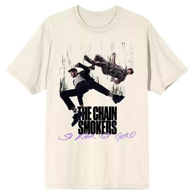 Mens The Chainsmokers Falling Tee Beig/Green Product Image