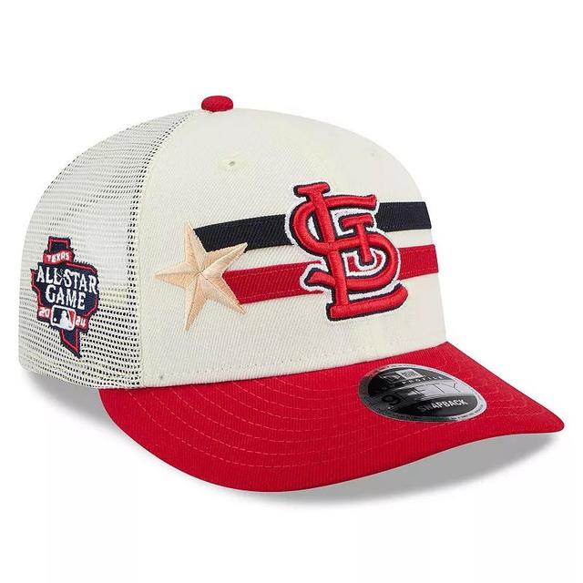 Mens New Era Cream/Red St. Louis Cardinals 2024 MLB All-Star Game Workout Meshback Low Profile 9FIFTY Snapback Hat Product Image