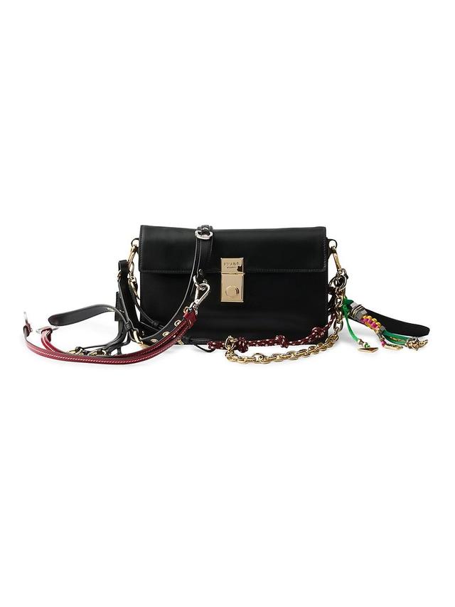 Womens Prada Soft Sound Small Leather Shoulder Bag Product Image