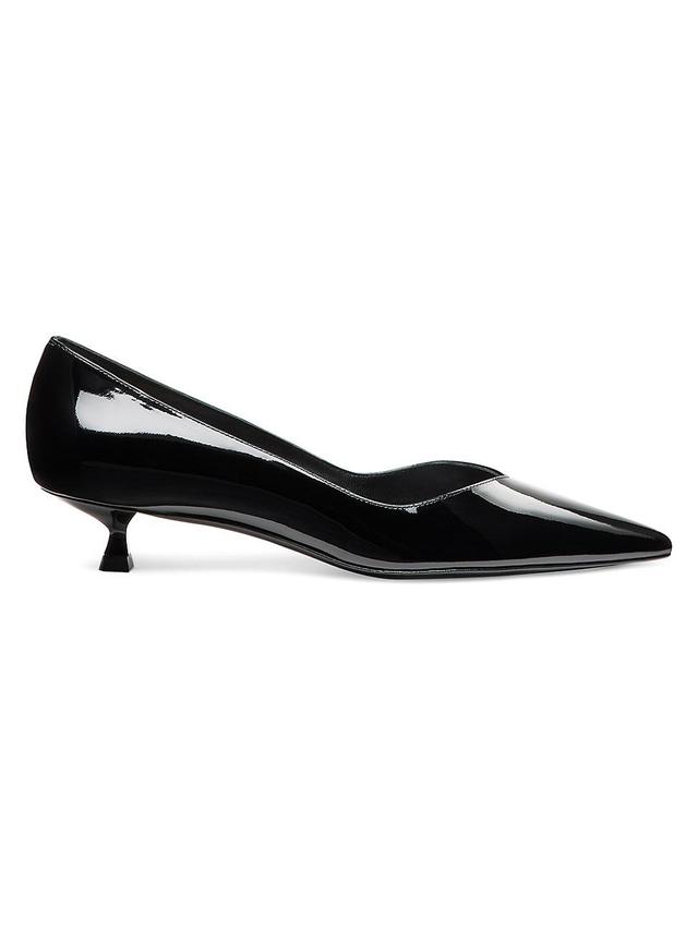 Stuart Weitzman Eva Kitten Heel Pointed Toe Pump Product Image