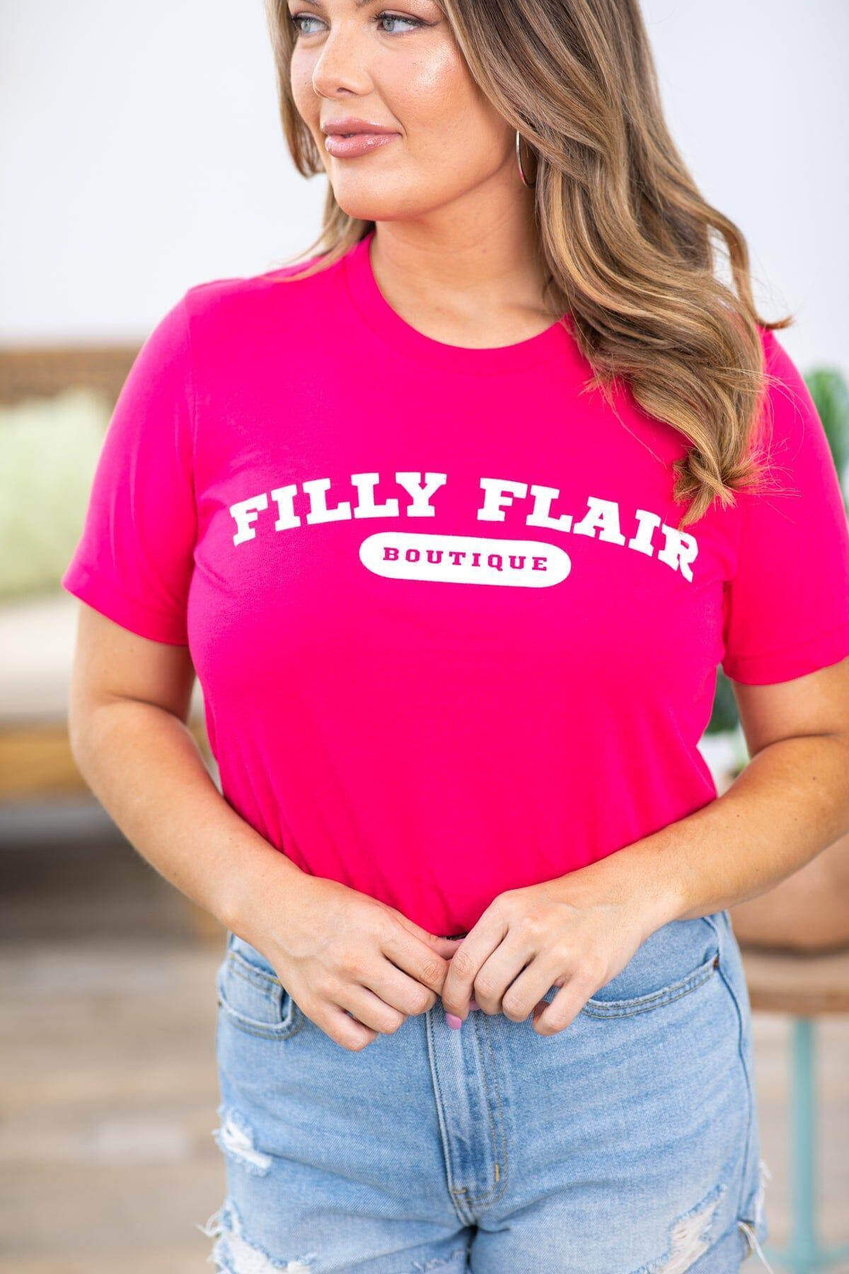 Hot Pink Filly Flair Graphic Tee Product Image