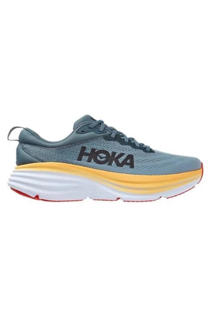 Men's Hoka Bondi 8 Wide Width in Goblin Blue Male Product Image