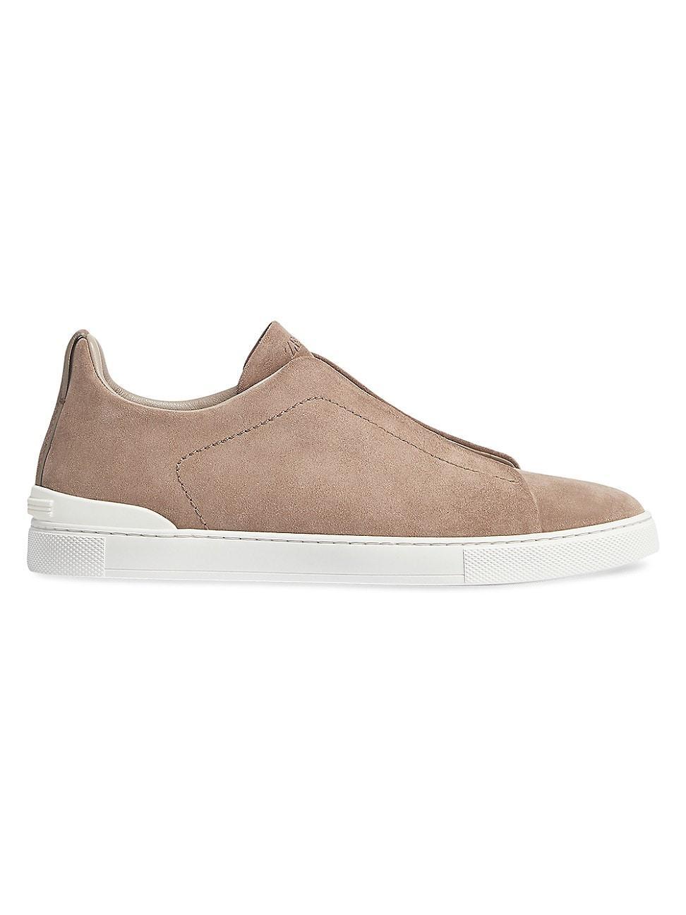 Mens Suede Triple Stitch Sneakers Product Image