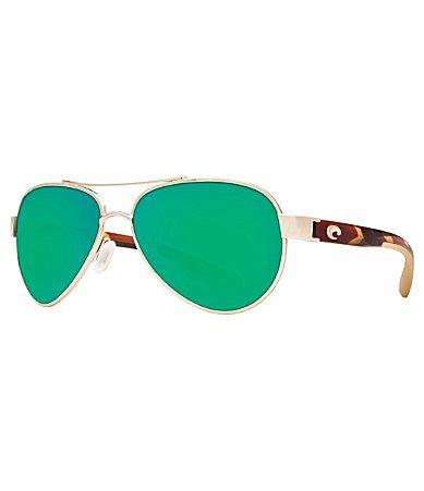 Costa Loreto Sunglasses - Rose Gold/Green Mirror 580P Product Image