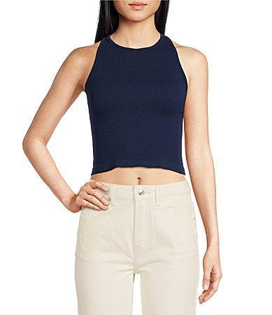 Free People Hayley Crew Neck Racerback Knit Sleeveless Tank Product Image