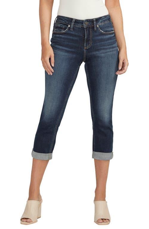 Silver Jeans Co. Suki Capri L43916CVS411 (Indigo) Women's Jeans Product Image