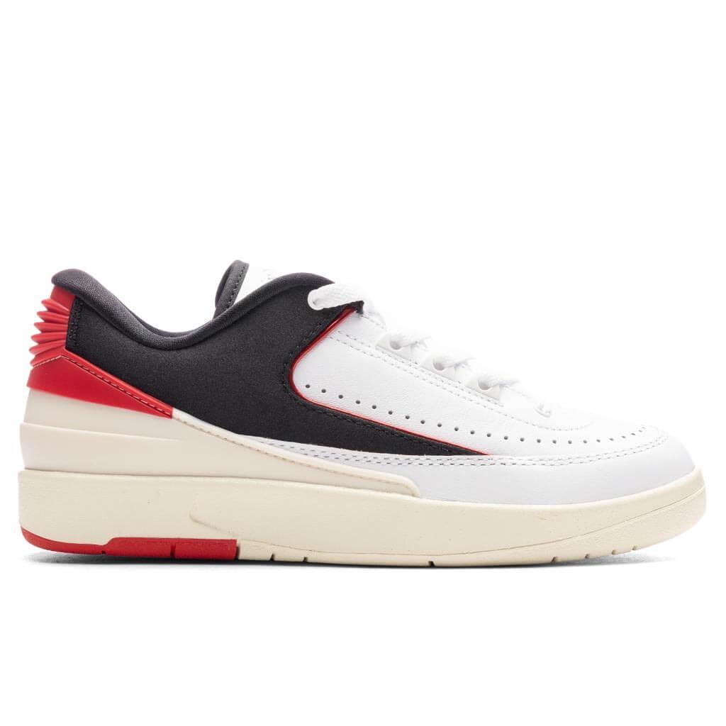 Women's Air Jordan 2 Retro Low - White/University Red/Coconut Milk Female Product Image