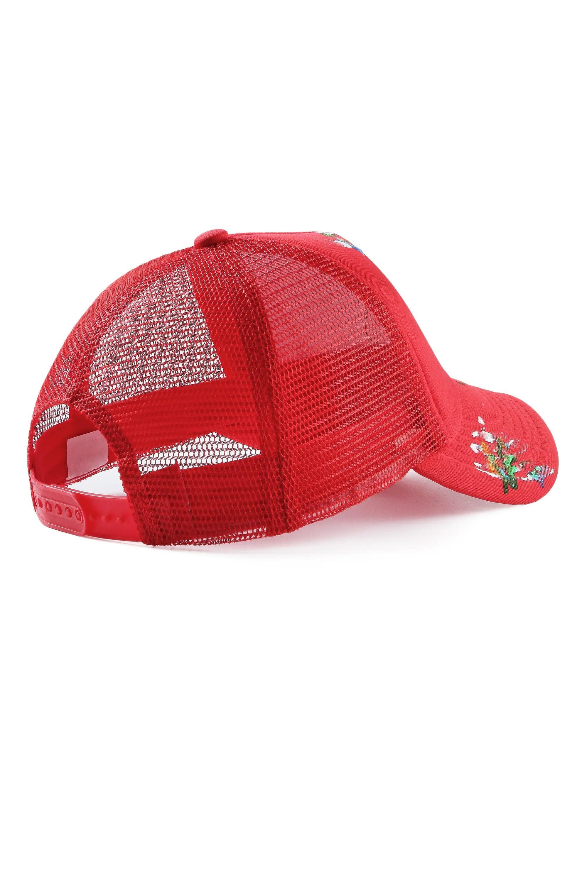 Neptune Red/Black Trucker Hat Male Product Image