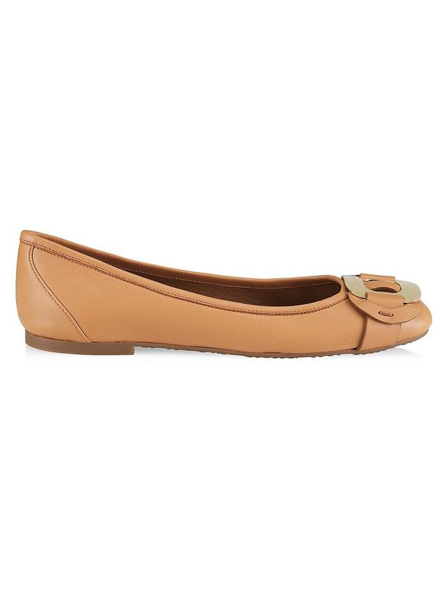 Womens Chany Metallic Leather Ballet Flats Product Image