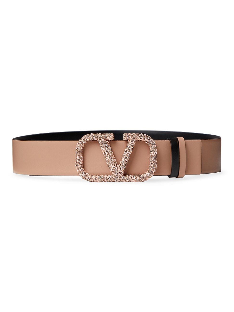 Womens Vlogo Signature Reversible Shiny Calfskin Belt 40 MM Product Image