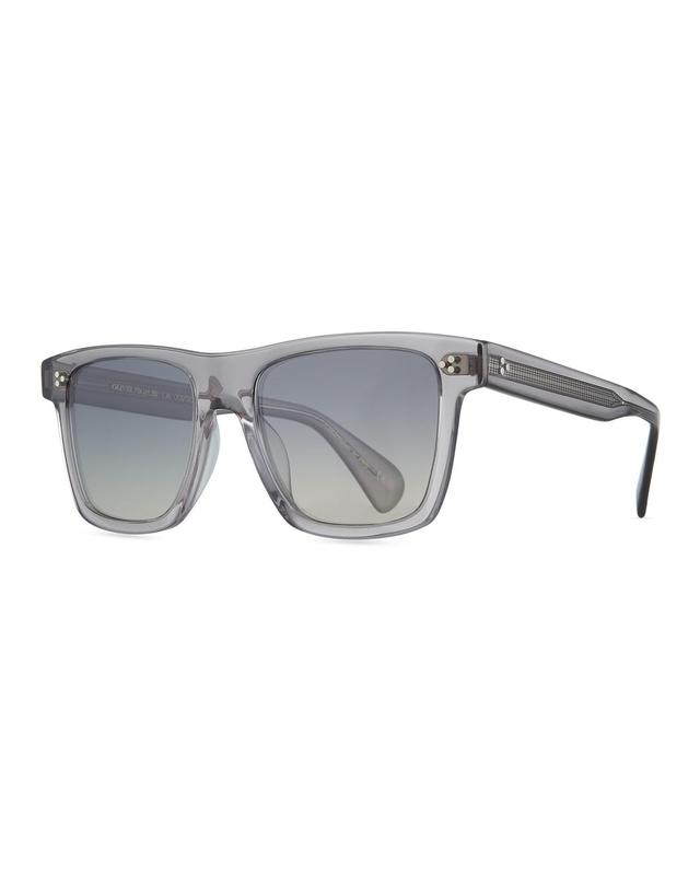 Mens Casian Gradient-Lens Rectangle Sunglasses Product Image