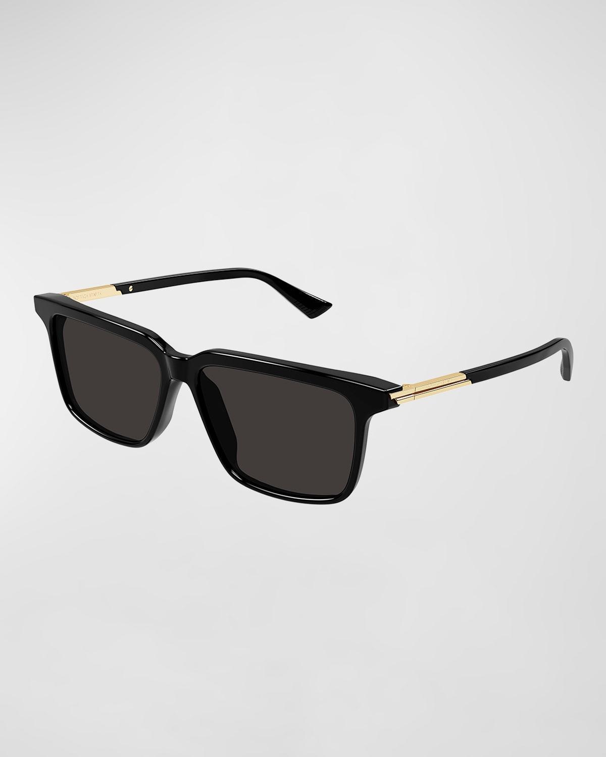 Mens BV1261S Acetate Rectangle Sunglasses Product Image