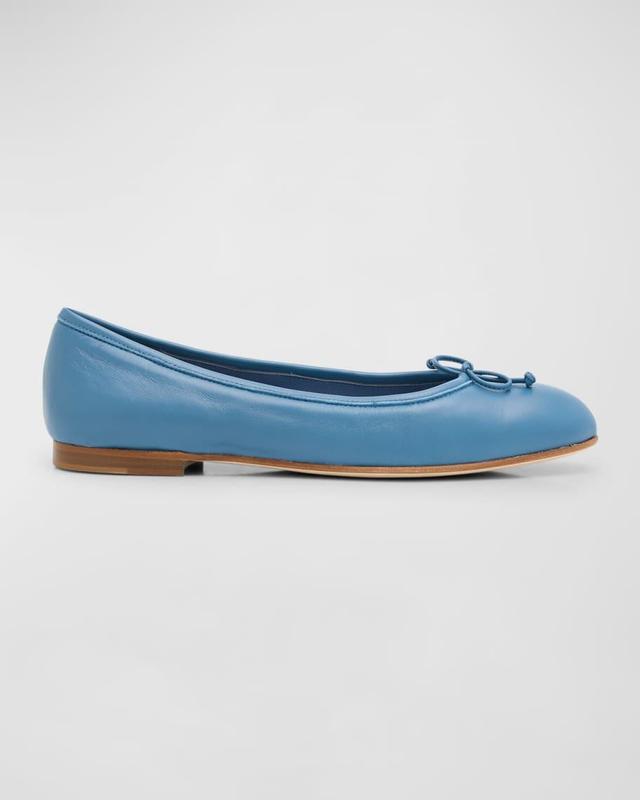 Veralli Leather Bow Ballerina Flats Product Image