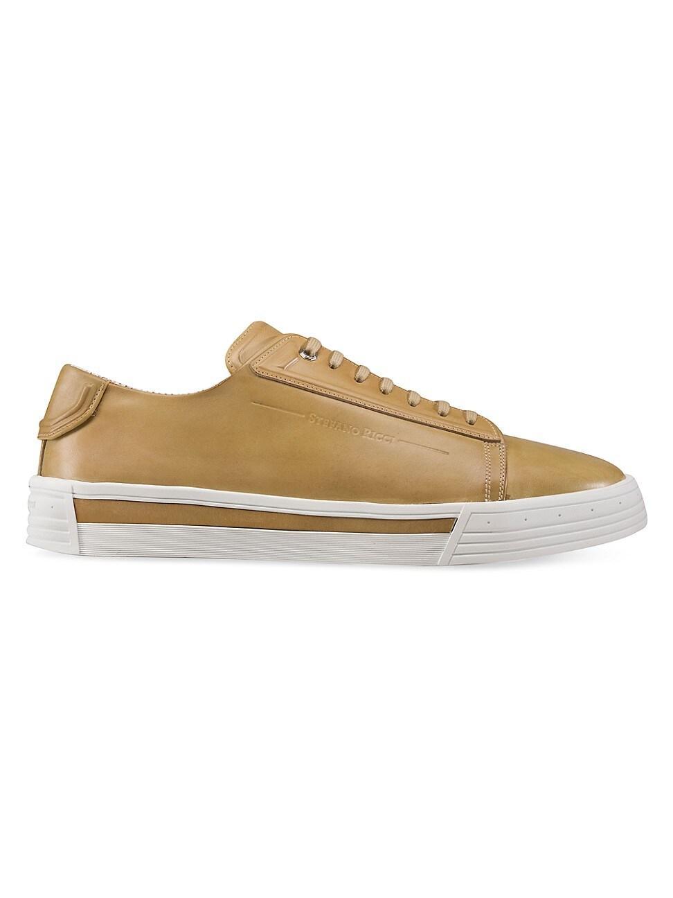 Mens Calfskin Leather Sneakers Product Image