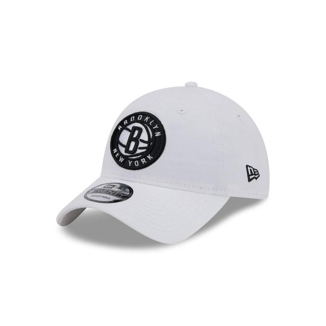 Brooklyn Nets White 9TWENTY Adjustable Hat Male Product Image