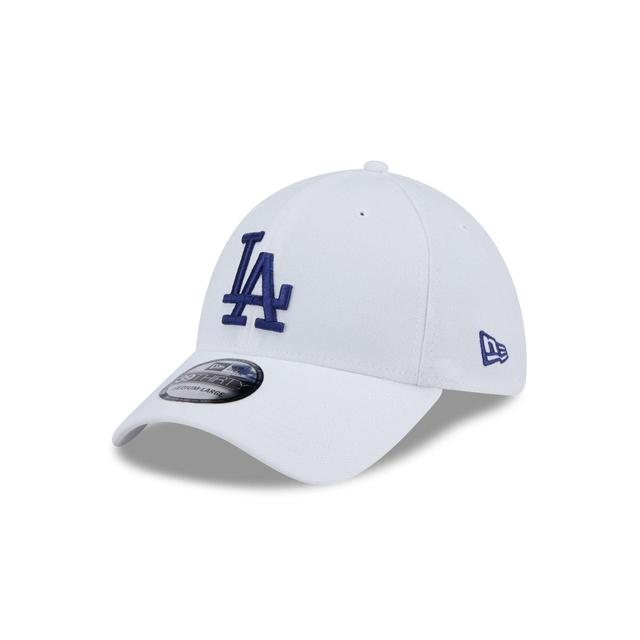 Los Angeles Angels Optic White 39THIRTY Stretch Fit Hat Male Product Image