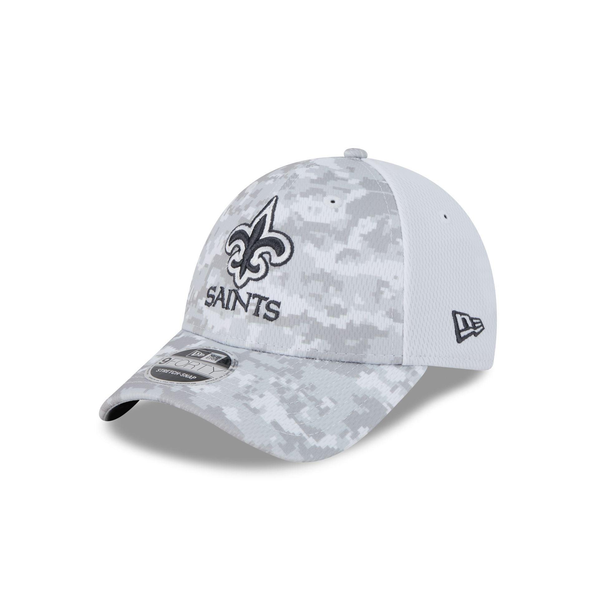 New Orleans Saints 2024 Salute to Service 9FORTY Stretch-Snap Hat Male Product Image