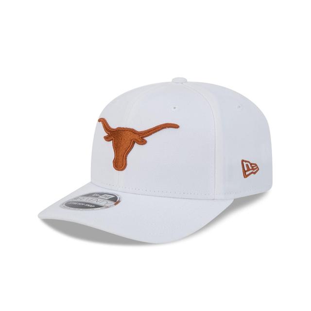 Texas Longhorns Basic White 9SEVENTY Stretch-Snap Hat Male Product Image