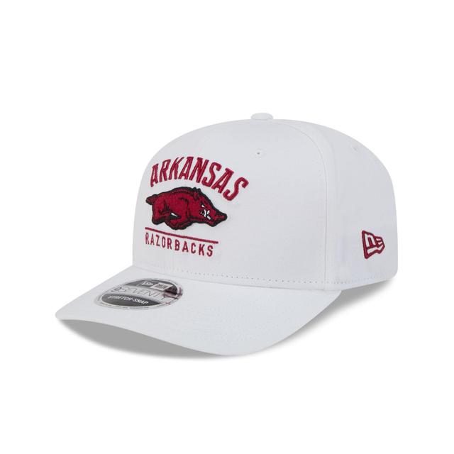 Arkansas Razorbacks Optic White 9SEVENTY Stretch-Snap Hat Male Product Image