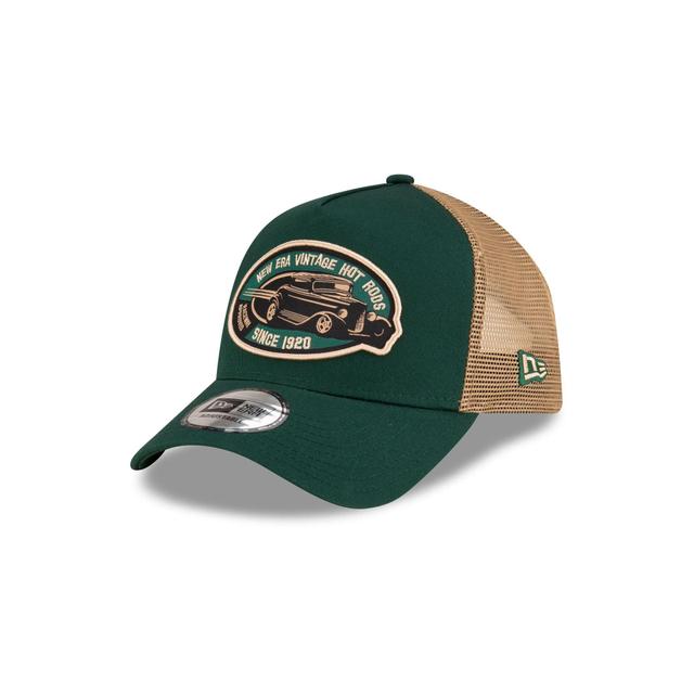 New Era Cap Green Hot Rod 9FORTY A-Frame Trucker Hat Male Product Image