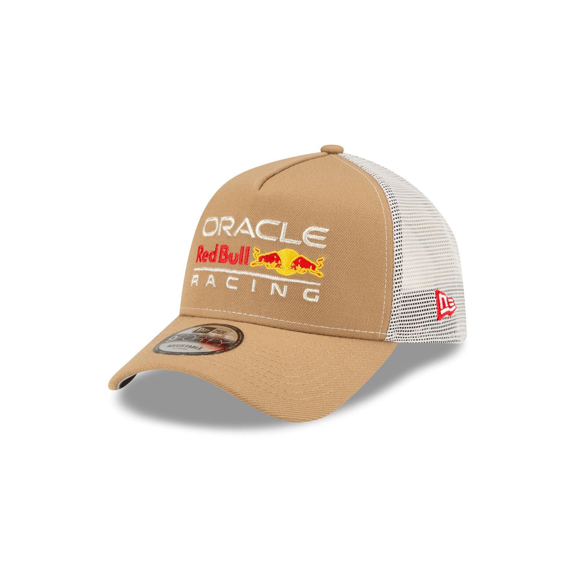 Oracle Red Bull Racing Essential Khaki 9FORTY A-Frame Trucker Hat Male Product Image