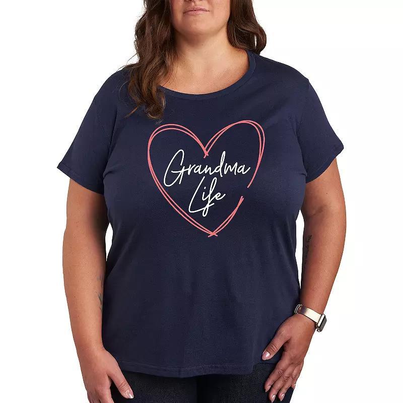 Plus Grandma Life Graphic Tee, Womens Product Image