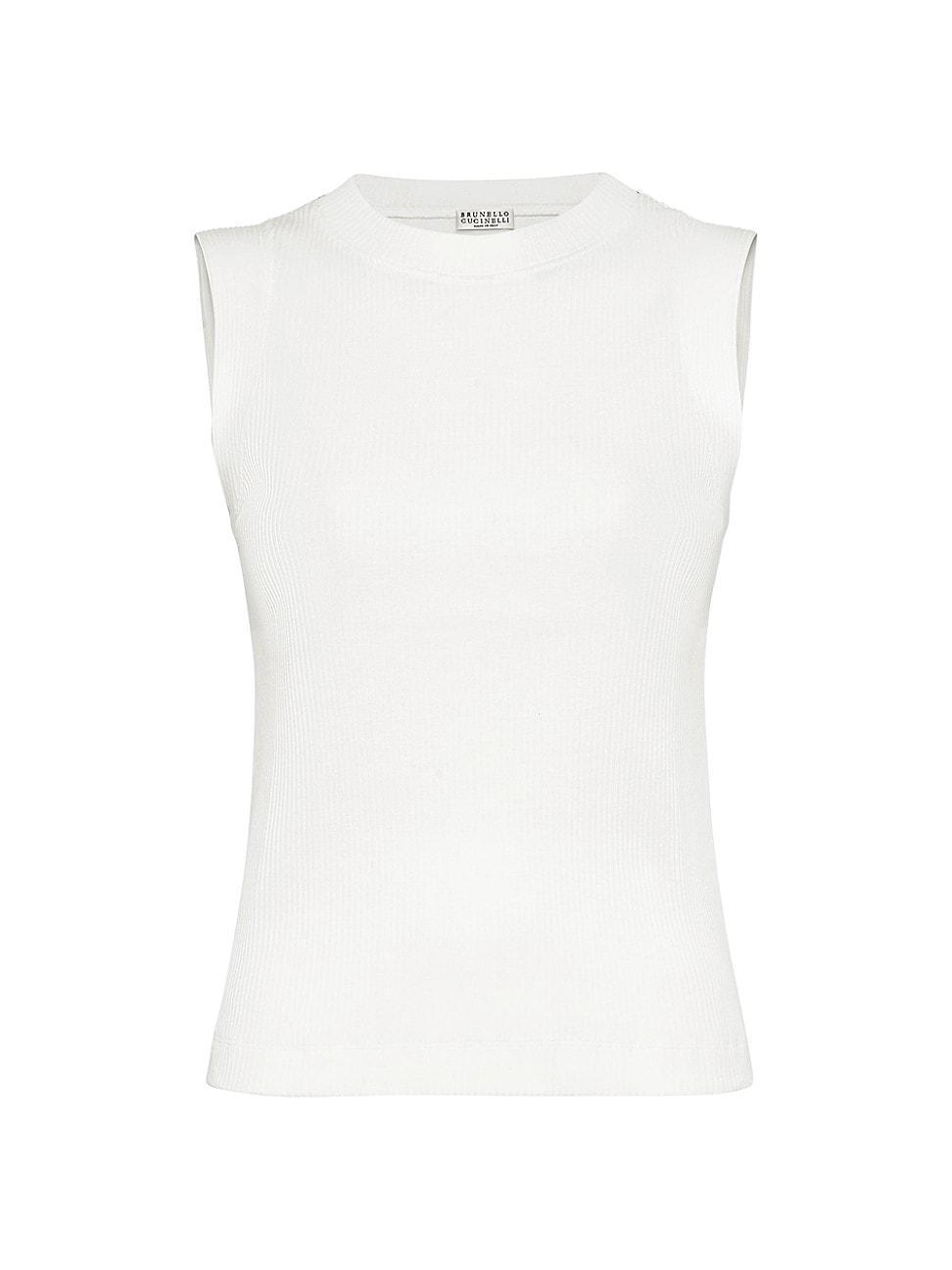 Womens Cotton Ribbed Jersey Top product image