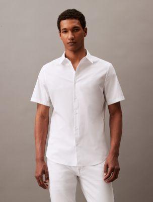 Stretch Cotton Slim Fit Short Sleeve Shirt Product Image