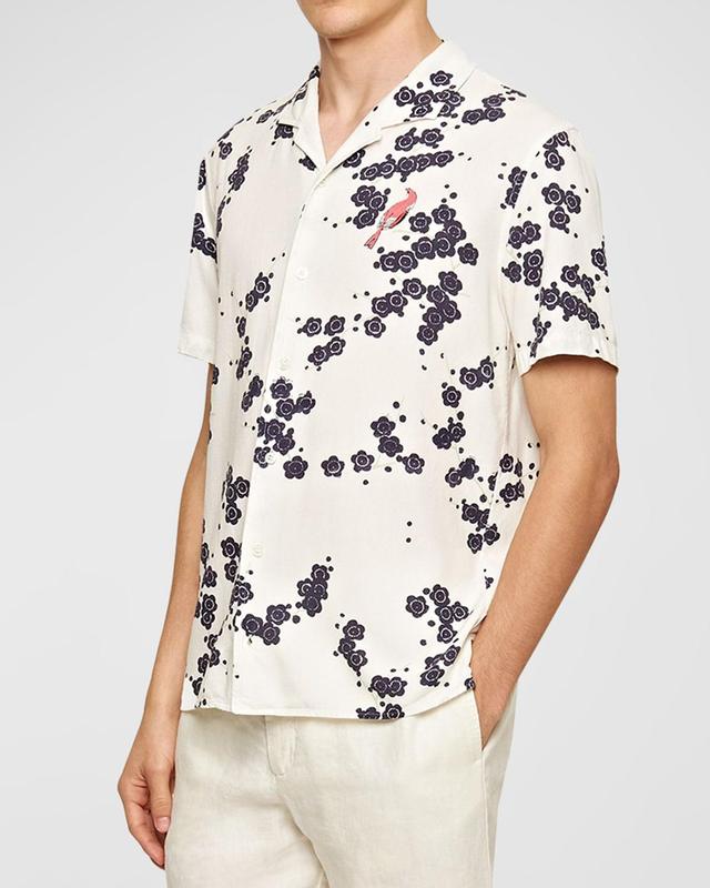 Mens Hibbert Plum Blossom Camp Shirt Product Image