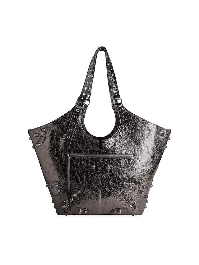 Womens Le Cagole Large Carry All Bag Metallized Tote Bag Product Image