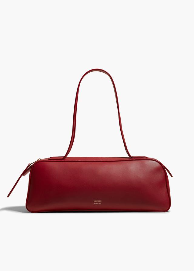 Simona Shoulder Bag in Oxblood Leather Product Image