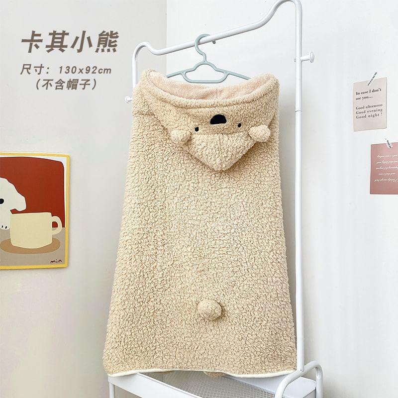 Ear Hooded Fleece Cape Product Image