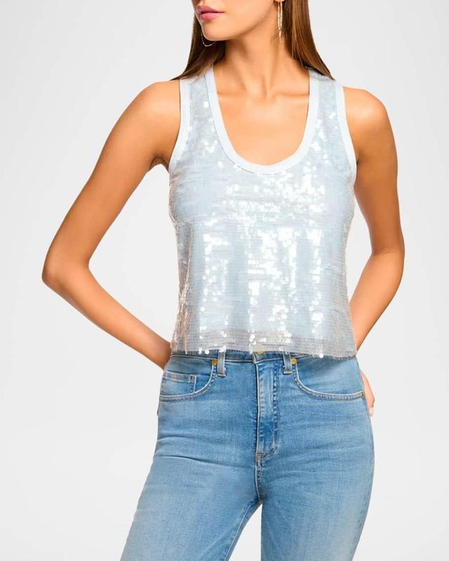 Chelsey Sequined Tank Top Product Image