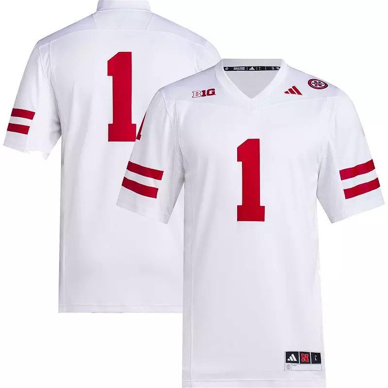 Mens adidas #1 Nebraska Huskers Premier Football Jersey Product Image