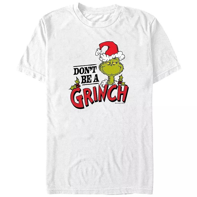 Big & Tall Dr. Seuss Dont Be A Grinch Graphic Tee, Mens Product Image