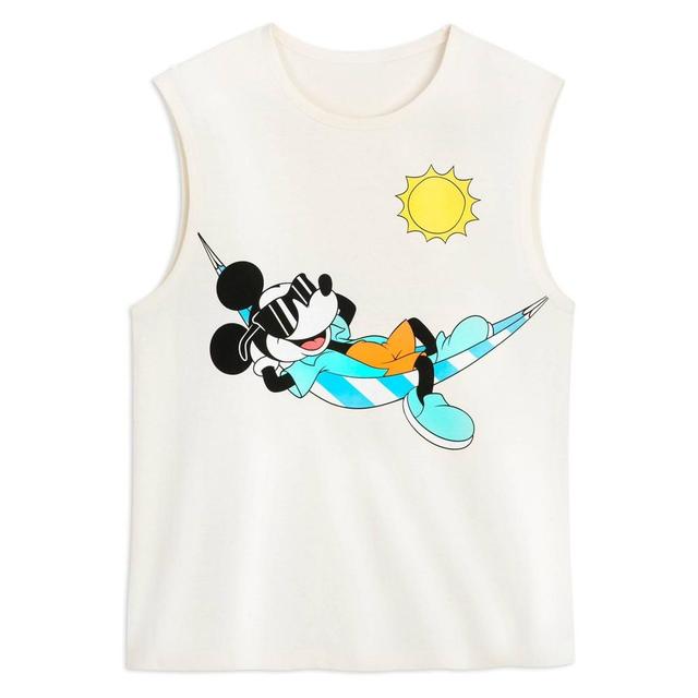 Mens Mickey Mouse Graphic Tank Top - White M - Disney Store Product Image