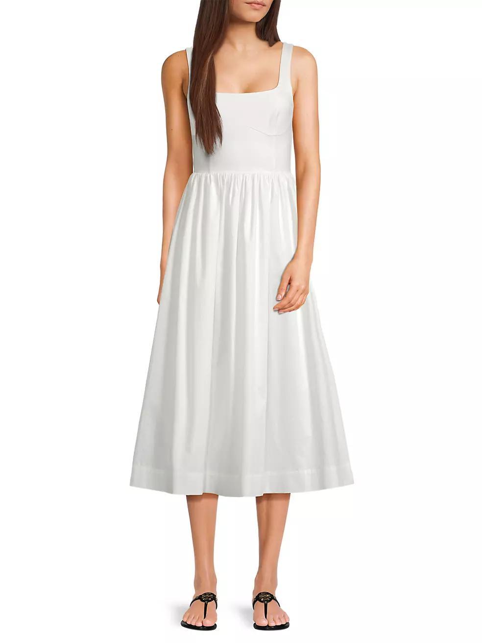 Margot Squareneck Midi-Dress Product Image