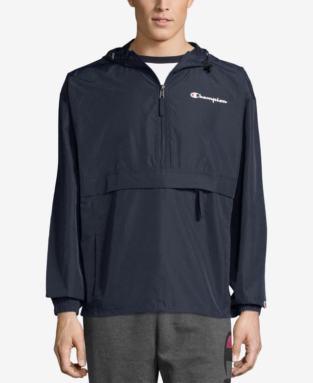 Champion Mens Packable Half-Zip Hooded Water-Resistant Jacket Product Image