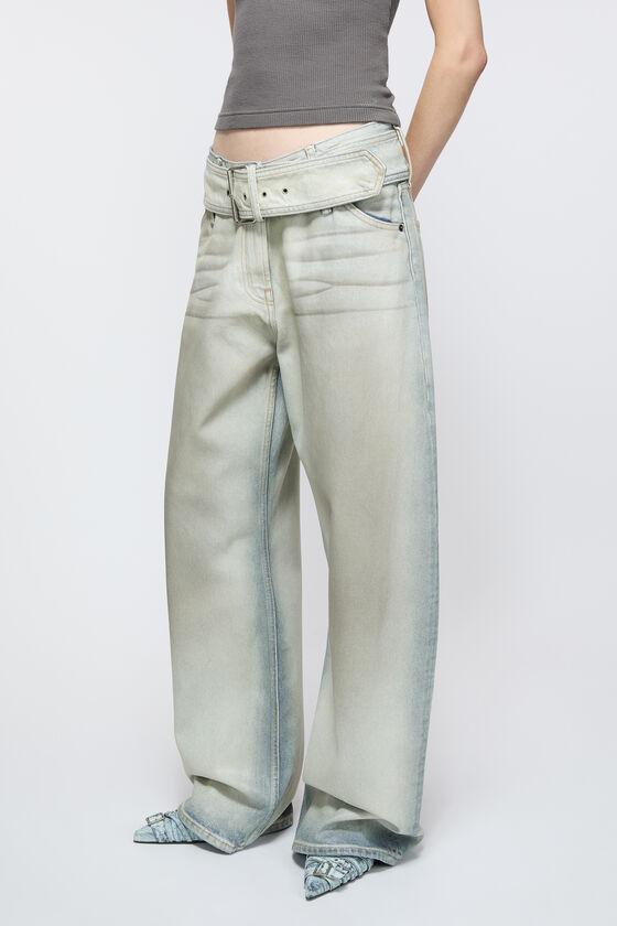 Coated denim trousers Product Image