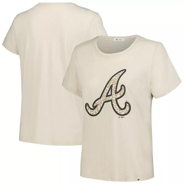 Womens 47 Oatmeal Atlanta Braves Imprint Frankie T-Shirt Product Image