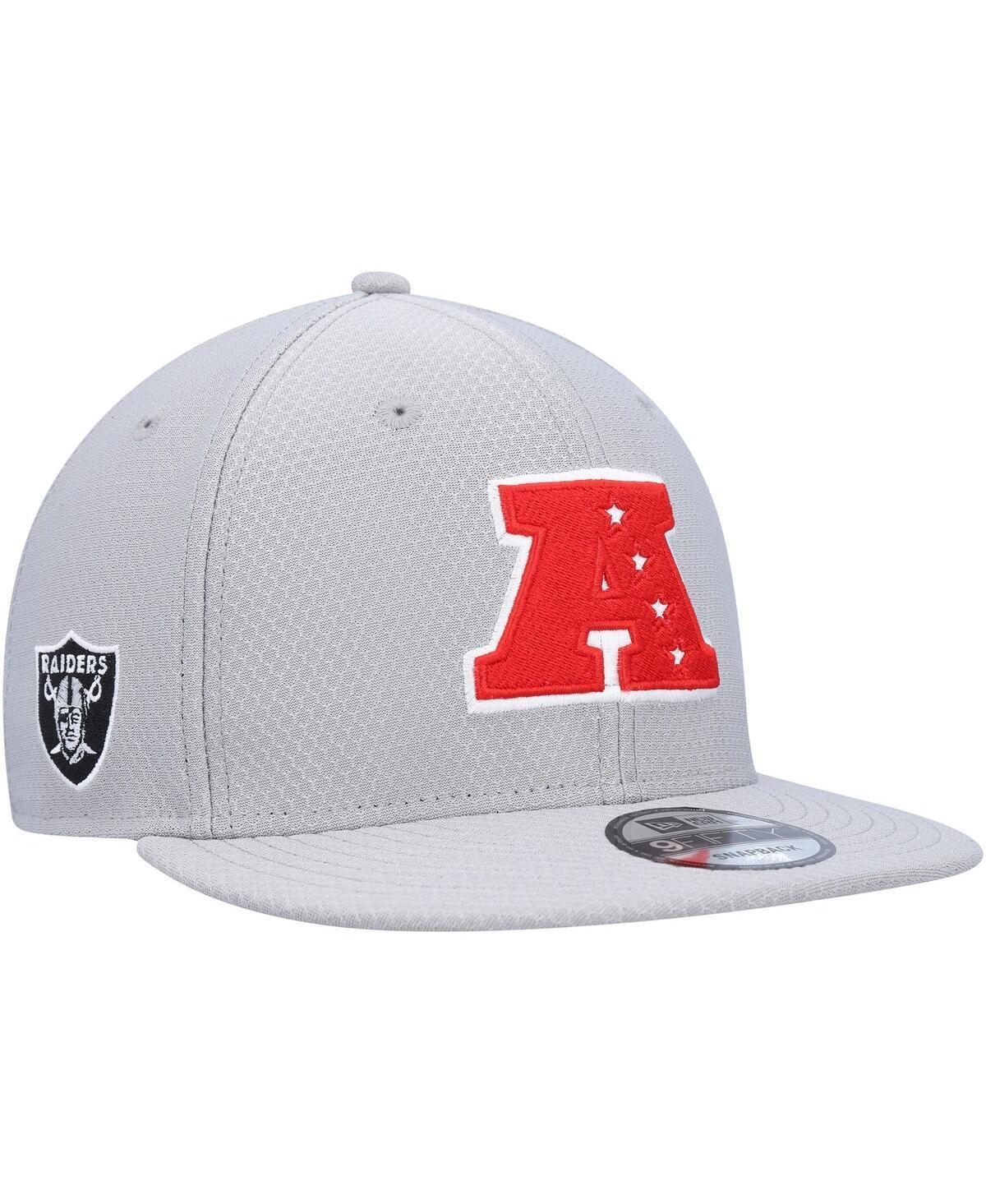 Mens New Era Gray Las Vegas Raiders 2024 Pro Bowl 9FIFTY Adjustable Snapback Hat Product Image