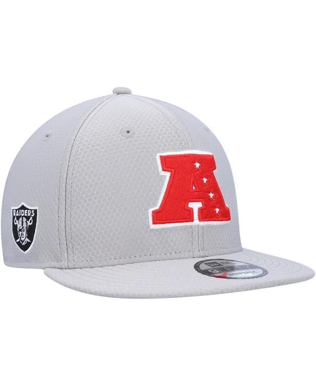 Mens New Era Gray Las Vegas Raiders 2024 Pro Bowl 9FIFTY Adjustable Snapback Hat Product Image