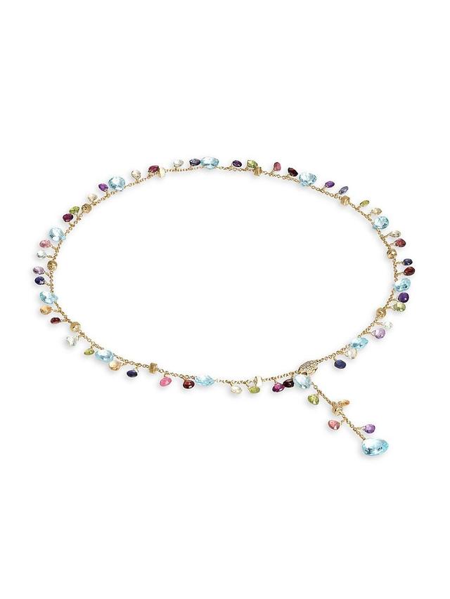 Womens Paradise 18K Yellow Gold, Topaz & Mixed-Stone Larit Collar Necklace Product Image